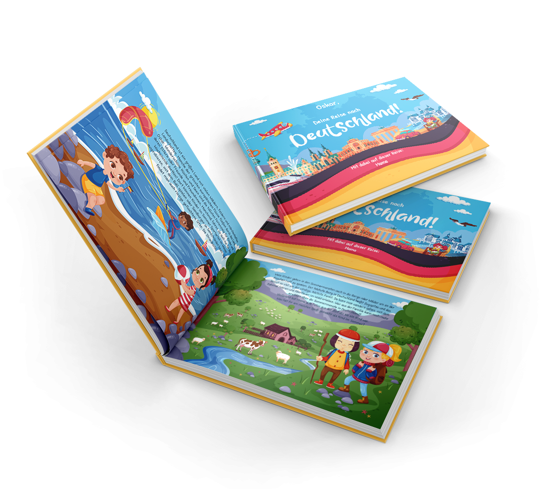Create a personalised German children book for the whole German family